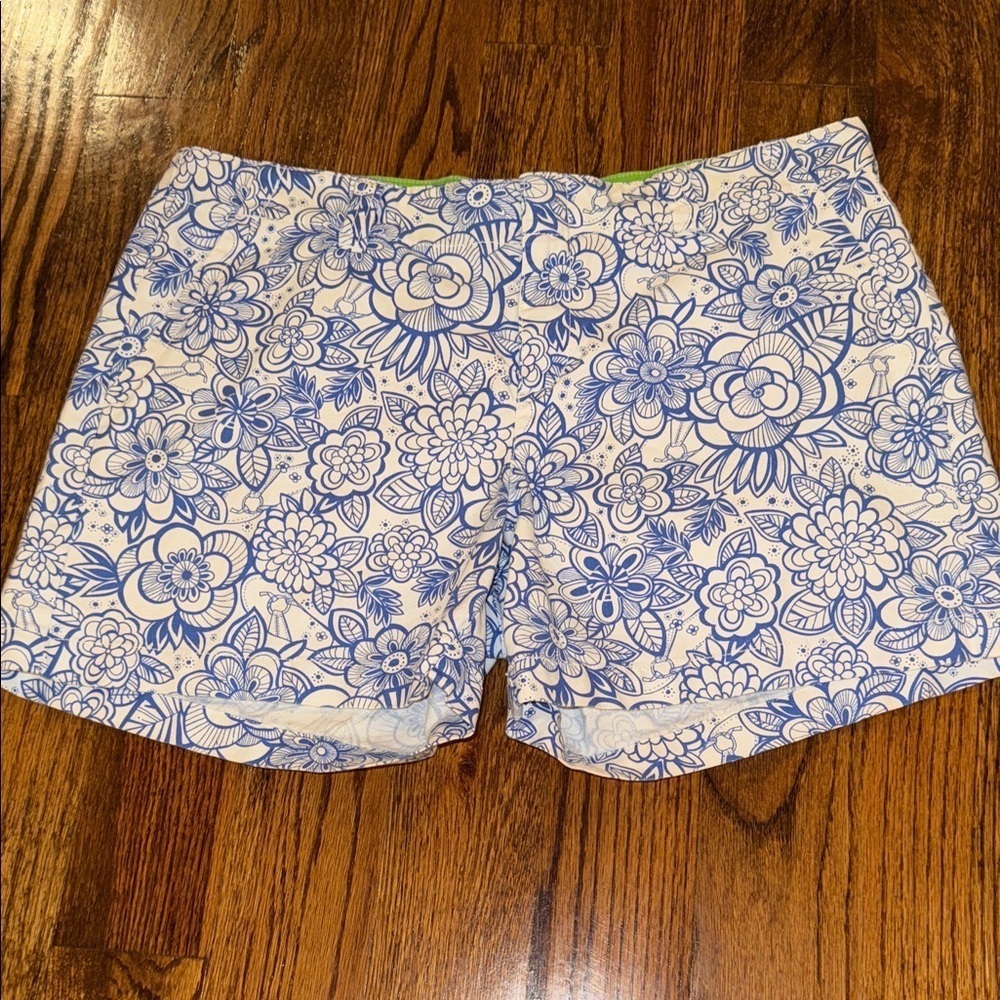 Lilly Pulitzer Palm Beach fit vintage short size 12 NWOT starry blue beach party